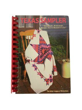 Richardson Texas Sampler Cookbook  Junior League Vintage 1995 Spiral Bound